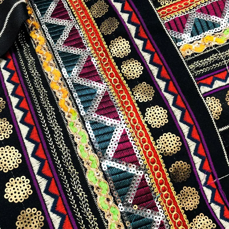 Кружевная лента с блестками для шитья ширина 16 см 1 размер | Дом и сад