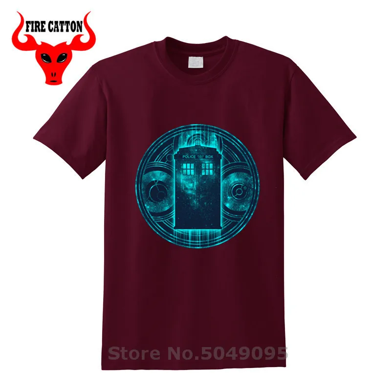 Всюду и в любом месте футболка 11th doctor Doctor Who time travel TV show science fiction DR sci fi Tops Tee|Мужские