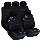 49 Pcs Butterfly Pattern Car Seat Covers compatible Fit Most Car, Truck, SUV, or Van 100% Breathable with 2 mm Composite