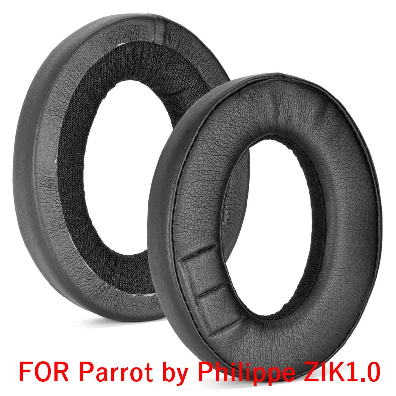 

Leather Ear Cushion Sponge Earpads Compatible withParrot by Philippe ZIK1.0 Headset Spare Part Memory Foam Covers