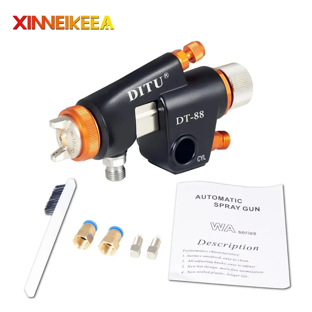 

WA-101 Automatic Spray Gun Assembly Line Special Spray Gun For Reciprocating Machine Nozzle 0.8 1.0 1.3 1.5mm Forged Gun Body