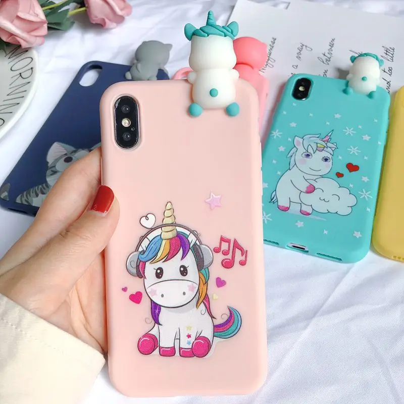 3 XS Max 3D чехол для Coque iPhone XS Max iPhone 5 5S SE чехол Etui Единорог Kawaii чехол для Funda iPhone 6 6S 7 8 Plus X XR XS чехол - Цвет: 3