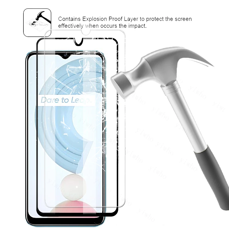 Curved Tempered Glass for OPPO Realme C21 Screen Protector for Realme C25 25y 20a 20 Realmi C11 2021 Protection Camera Lens Film