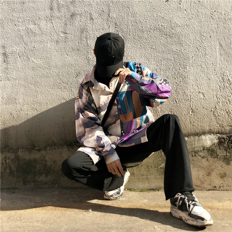 Neploe BF стильная женская модная рубашка винтажная цифровая печать blusas Корейская Повседневная Блузка с длинным рукавом рубашки женские топы 38376