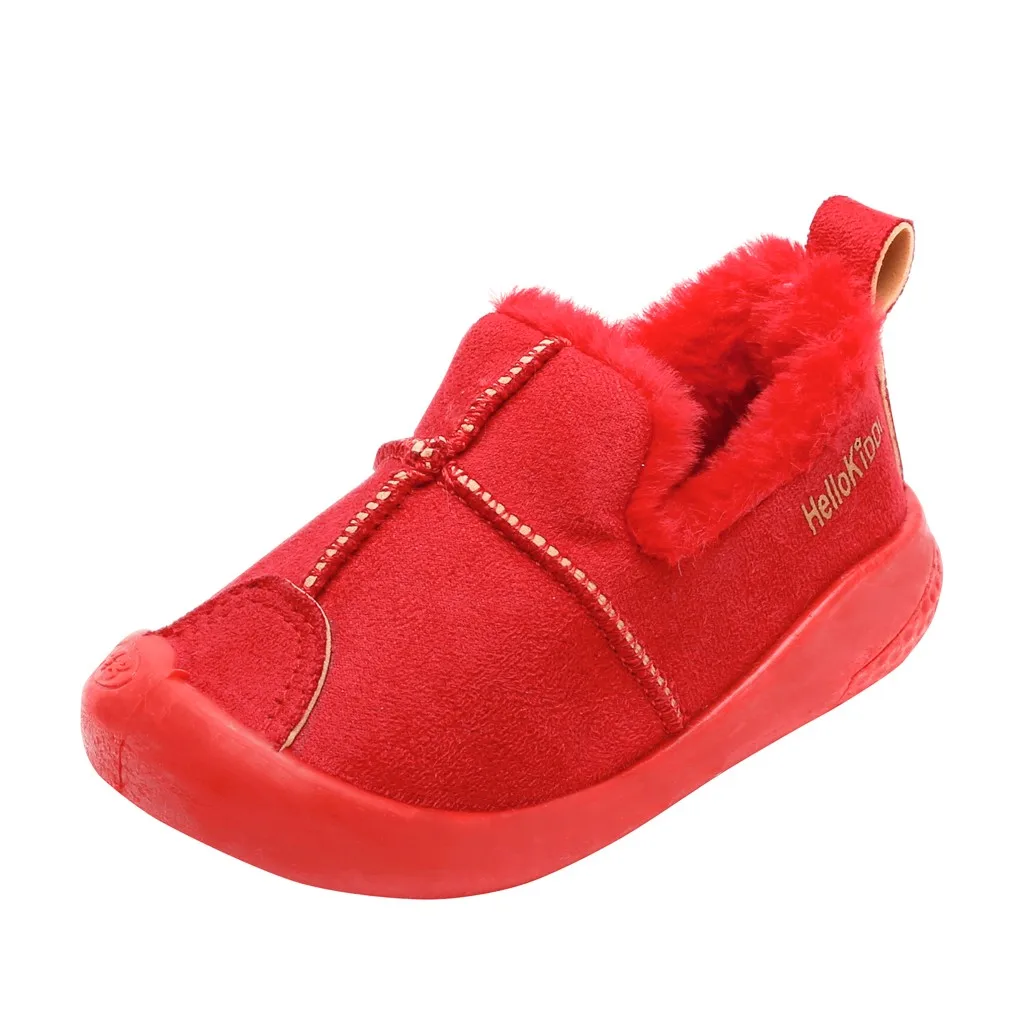 Зимние ботинки для малышей модная парусиновая обувь с жемчужинами маленьких