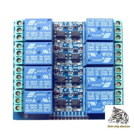 

5-шт./лот 8-полосный релейный модуль 5 в 10 а оптрон изолированный внешняя торговля качество прямые продажи с завода