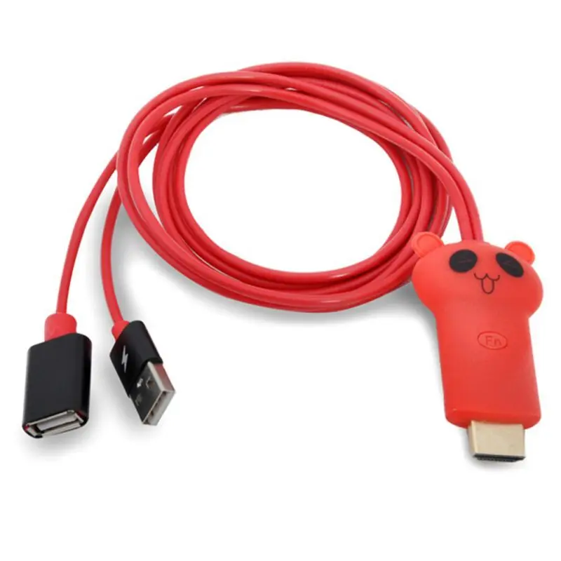 3-in-1 Wired Screen Converter 1080P Micro USB MHL To HDMI Plug-and-play Cable Adapter For IPhone X 8 Samsung S7/S8 Plus | Электроника