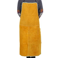 cowhide wear resistant apron labor protection heat resistant and splash proof welding protective overalls for welders