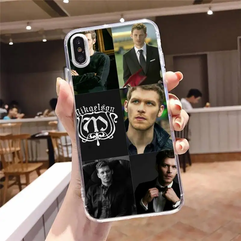 

Klaus Mikaelson pattern fashion funny Phone Case Transparent for iPhone 6 7 8 11 12 s mini pro X XS XR MAX Plus