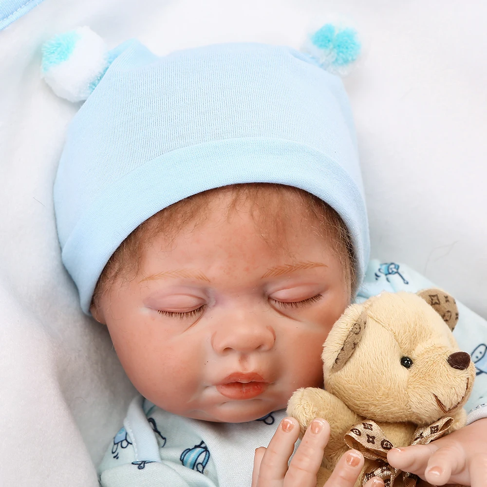 

DollMai 20 дюймов Reborn мальчик живая кукла всего тела Силиконовые Реалистичные голову, для новорожденных, для детей, куклы для детей день Святого ...