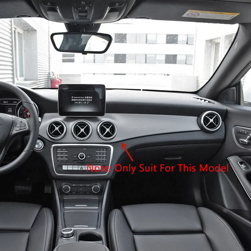 

2Pcs/Set Carbon Fiber Car Center Console Air Condition Panel Decoration for Mercedes Benz W176 GLA X156 CLA C117 2013-19