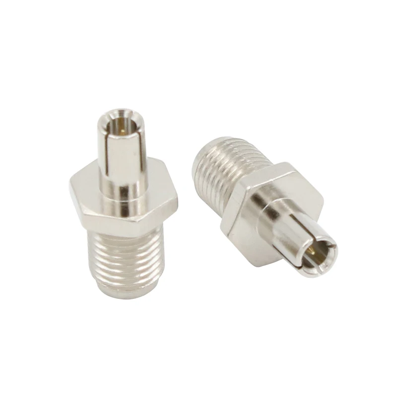 100PCS 3G 4G antenna adapter  SMA to TS9 adapter SMA female plug to TS9 male plug connector adapter nickelplated straight