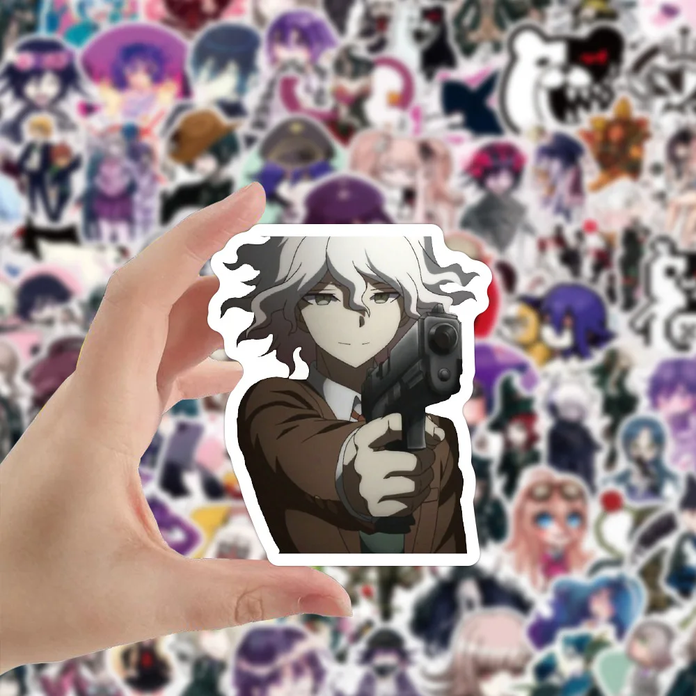 

100 Pcs Japanese Anime Danganronpa Game Graffiti Sticker Waterproof Cartoon Scrapbooking Stickers DIY Luggage Guitar Laptop Car
