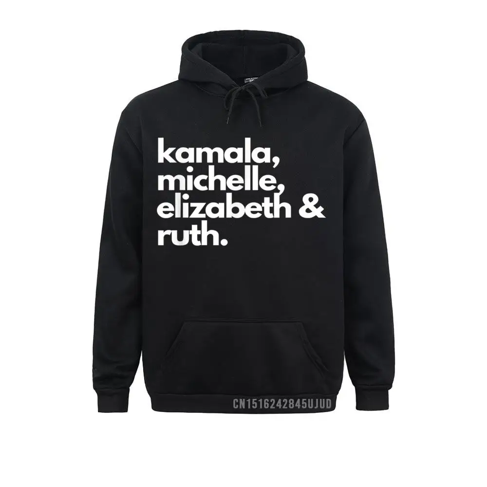 

Feminist Political Icon Kamala Michelle RBG Elizabeth Pullover Sweatshirts Long Sleeve Funny Men's Hoodies Unique Hoods