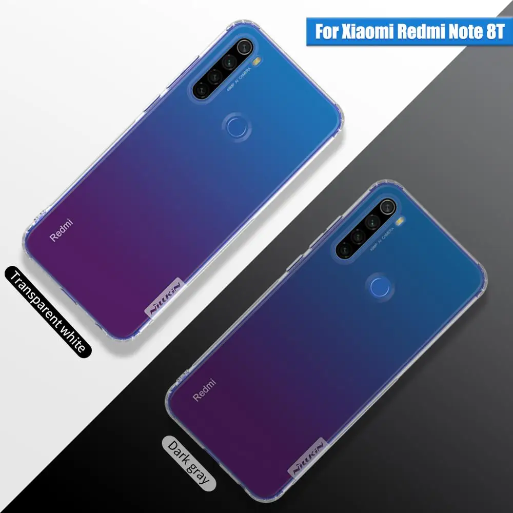 Чехол Nillkin Nature для xiaomi redmi note 8t прозрачный мягкий силиконовый чехол из ТПУ