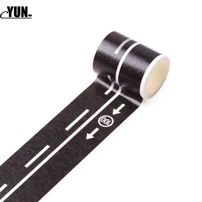 Diy Детский дорожный трафик и бумажная лента железнодорожная дорога/шоссейная