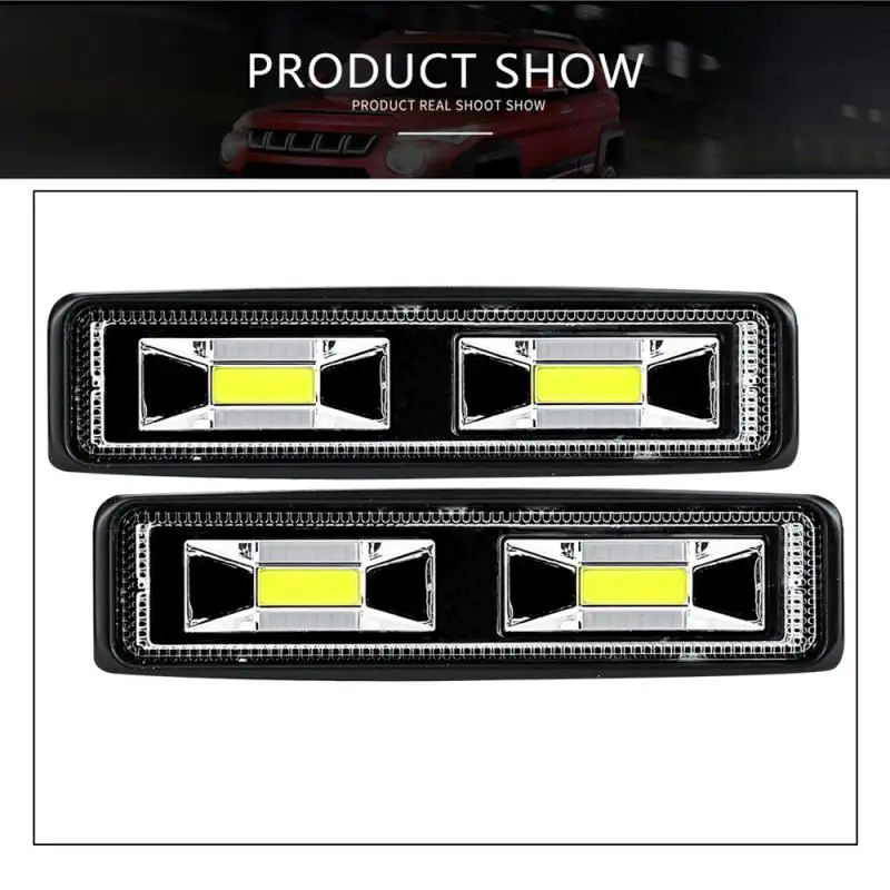 Led Light Bar Offroad DRL LED Work Flood Beam Spotlight 12V Daytime Running For Off Road 4WD SUV ATV Car |
