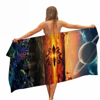 helengili cosmos solar system microfiber pool beach towel portable quick fast dry sand outdoor travel swim blanket yoga mat