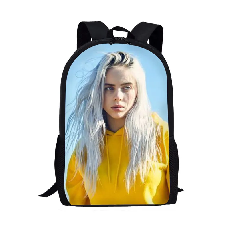 THIKIN 3D школьные сумки Billie Eilish рюкзаки для детей женские хип-хоп школьный рюкзак для подростков девочек рюкзак детские рюкзаки Mochila - Цвет: as picture