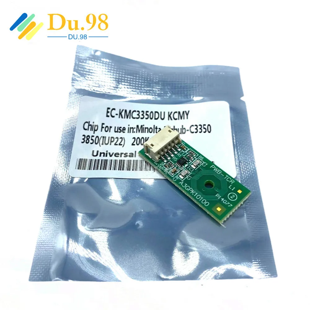 1Set CMYK Bizhub C3350 C3850 IUP-22 Drum Cartridge Chip for Konica Minolta C3350 C3850 IUP22 IUP 22 I-UP22 Image Unit Reset Chip