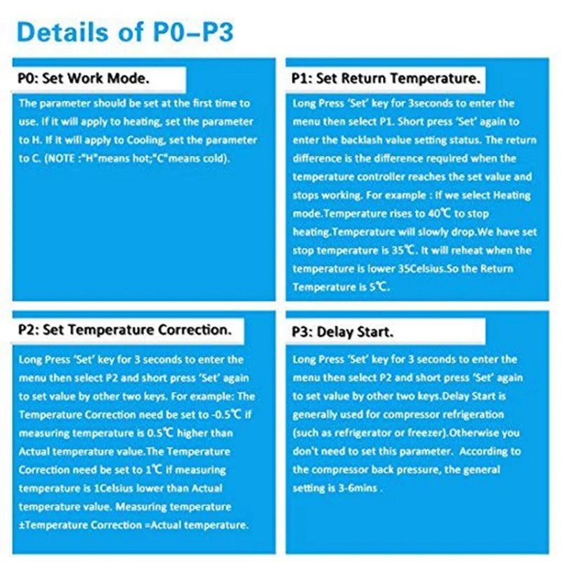 Цифровой модуль переключателя температурного контроллера 12 В постоянного тока-50