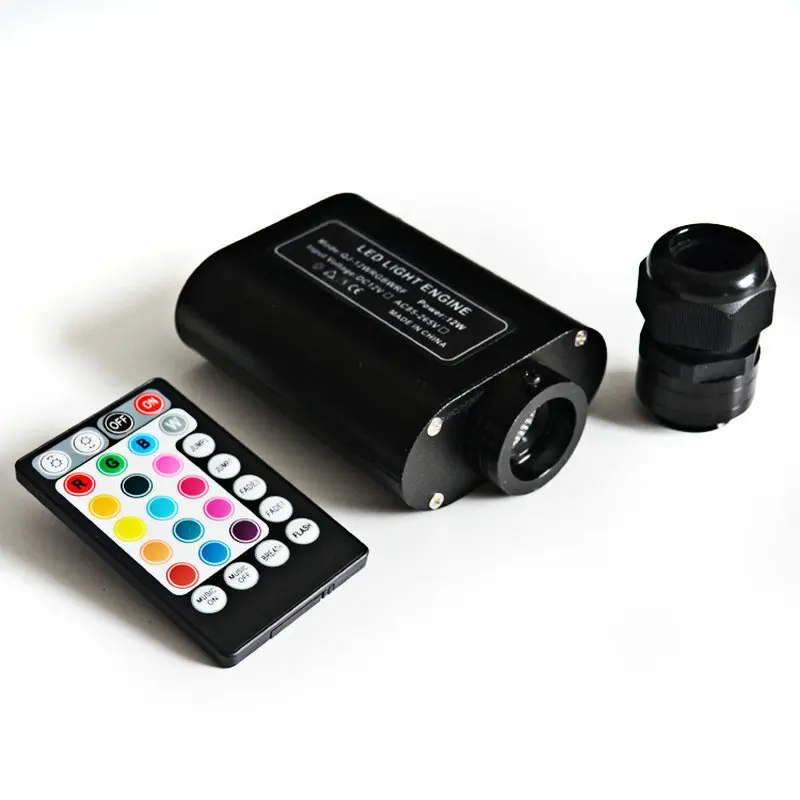 Аудио волоконно-оптический светильник Ritesdepot RGBW 12Вт