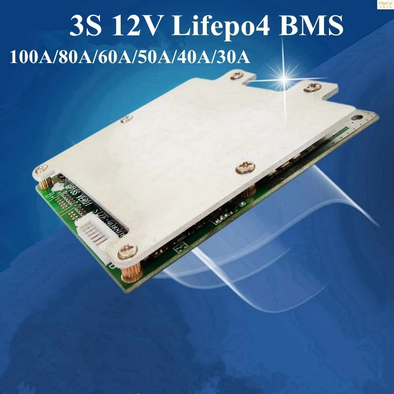 4S 12V 100A 80A 60A50A40A30A отдельный порт Lifepo4 BMS с функцией Blance для семейного литиевого