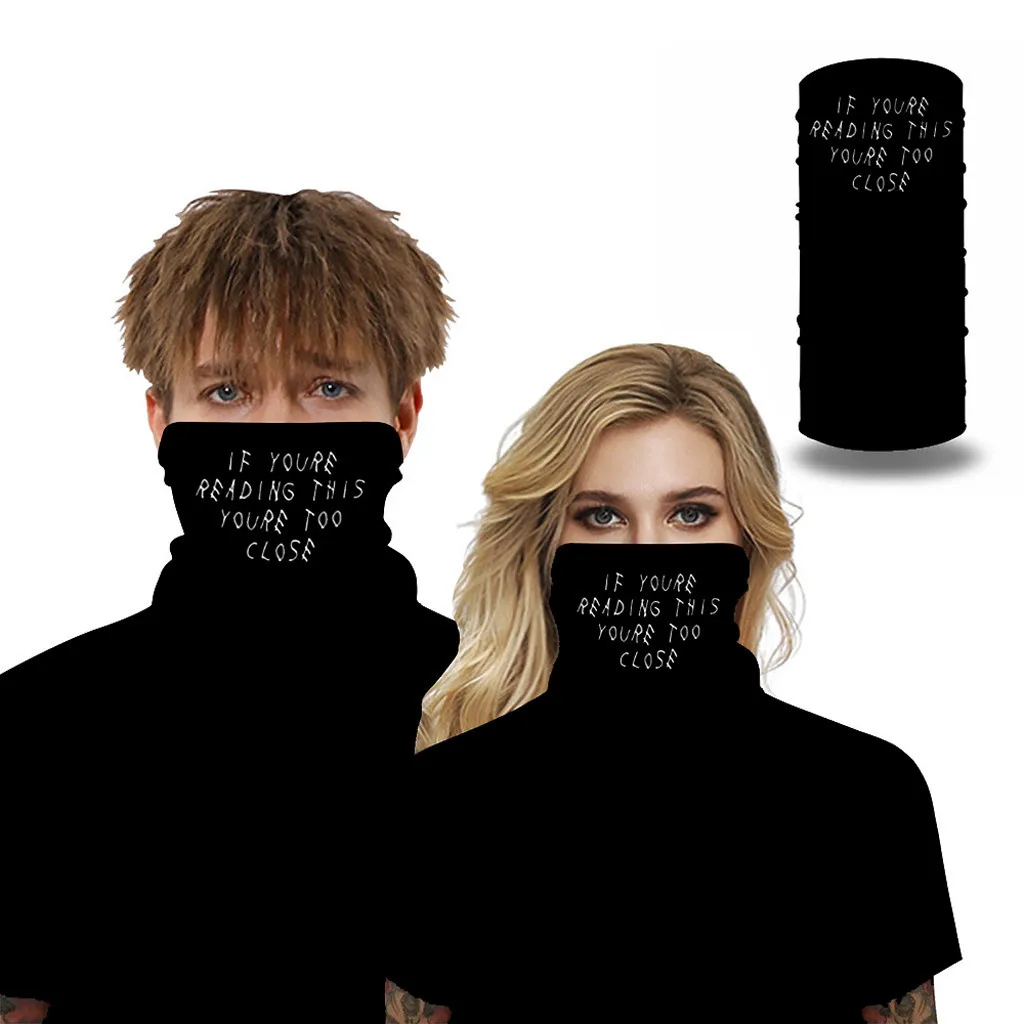 

2Pcs Unisex Outdoor Half Neck/Face Masks Sunscreen Dustproof Versatile Sports Mask With 6Pcs Filters Cycling Accessories Black