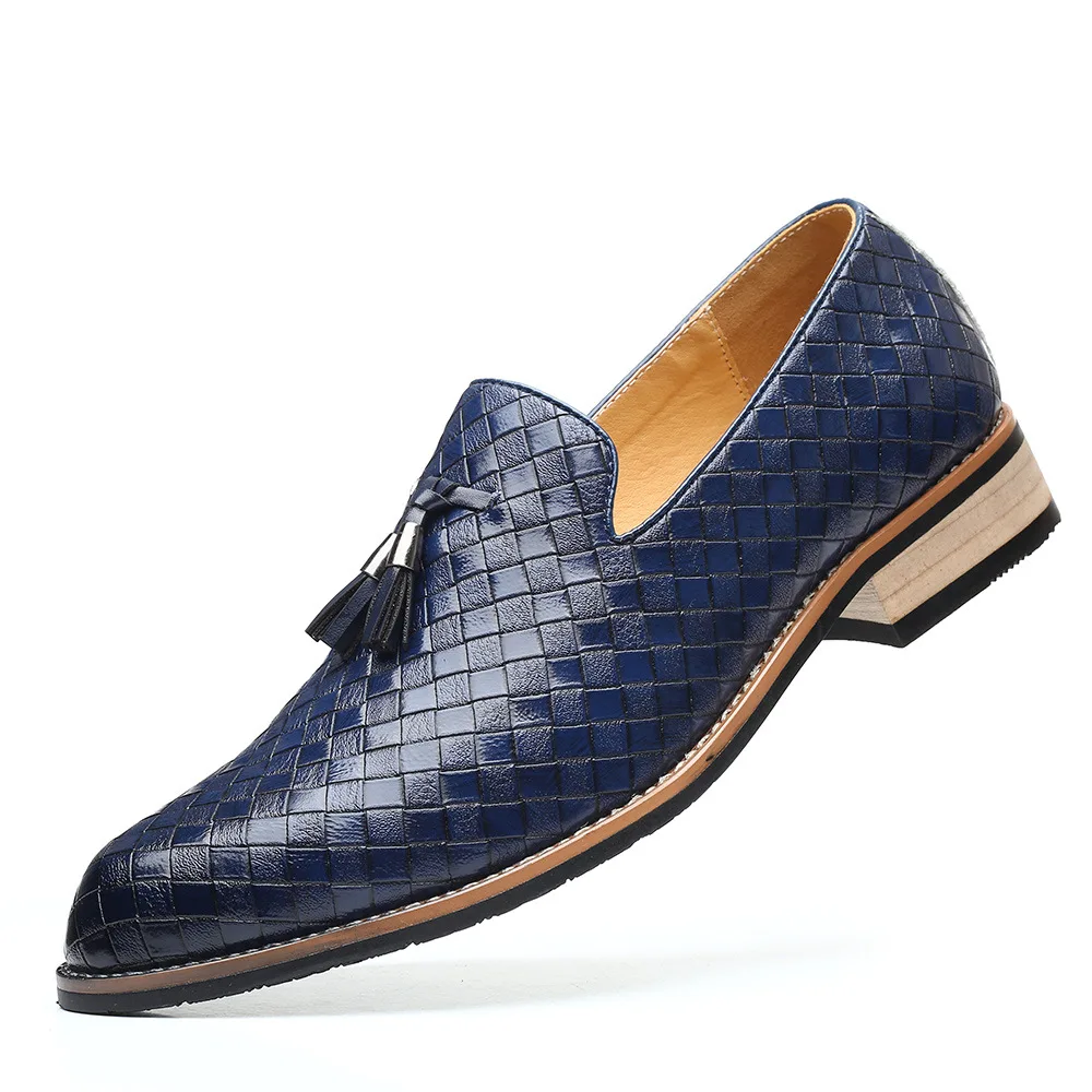 

Men British Formal Dress Shoes for Male Coiffeur Tassel Formal Loafers Classic Wedding Party Footwear Slip On Plus Size 39-47