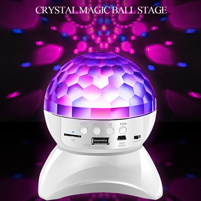 

Bluetooth Speaker LED Portable Wireless Speaker Mini Sound System 3D Stereo Music MP3 Player Surround Support TF AUX USB