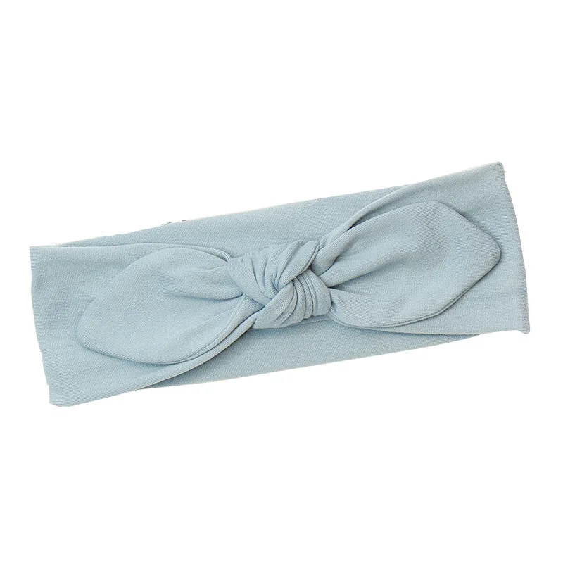 

Cute Candy Color Children's Bow Headband Kids Seamless Super Soft Cotton Hairband Princess Hair Accessories Girl