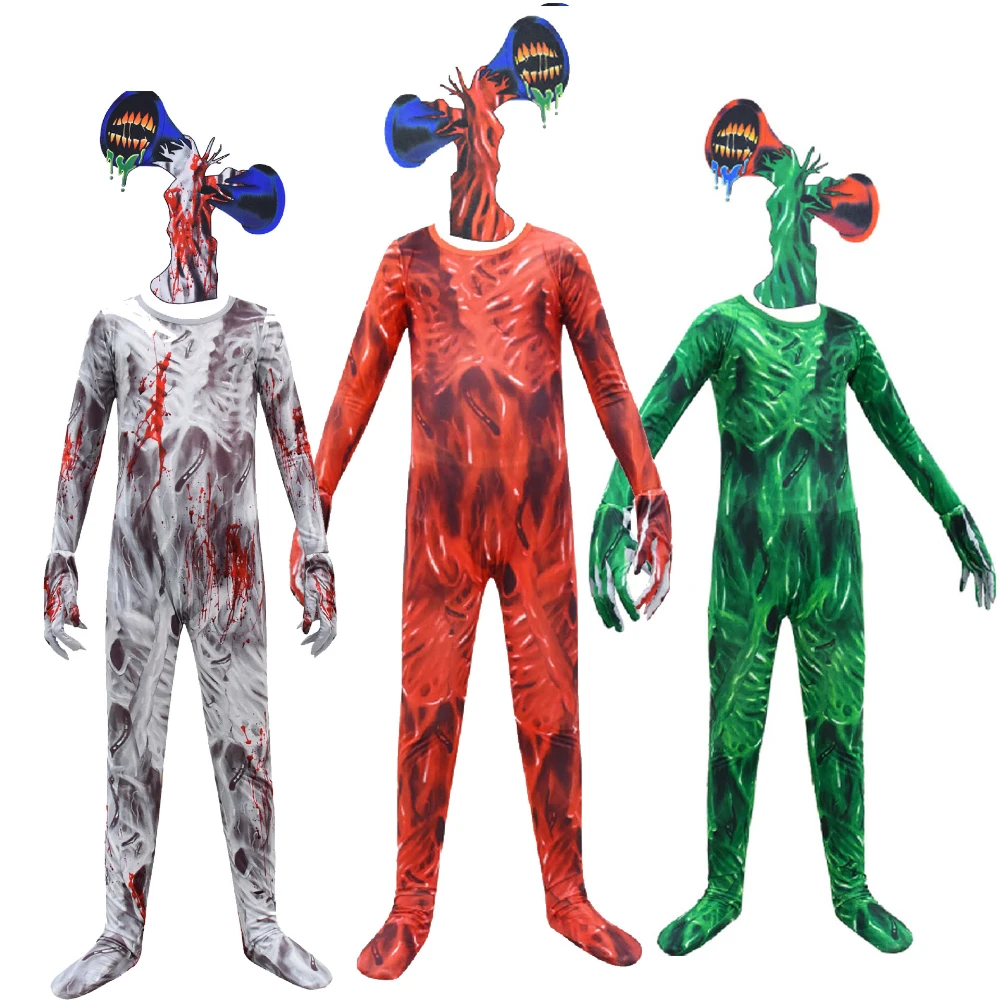 Новый детский костюм для косплея с головой сирены маской мальчиков и девочек