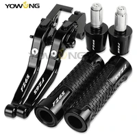 fz6s motorcycle aluminum brake clutch levers handlebar hand grips ends for fz6s 2004 2005 2006 2007 2008 2009 2010