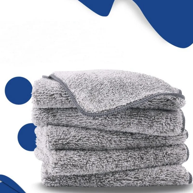 

Japanese-style bamboo charcoal towel thickened microfiber cleaning towel non-stick oil dishwashing kitchen