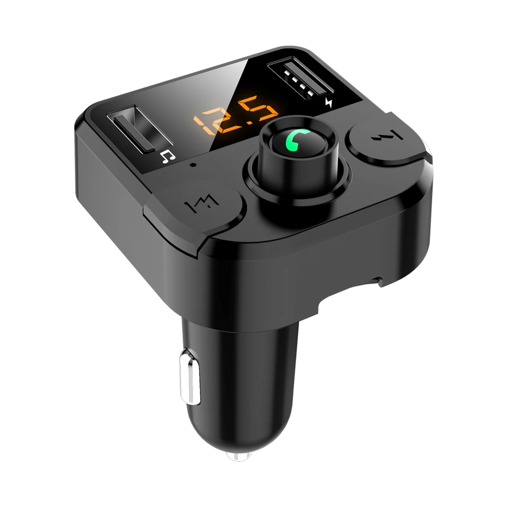 Автомобильное зарядное устройство с двумя usb-портами и передатчиком Bluetooth