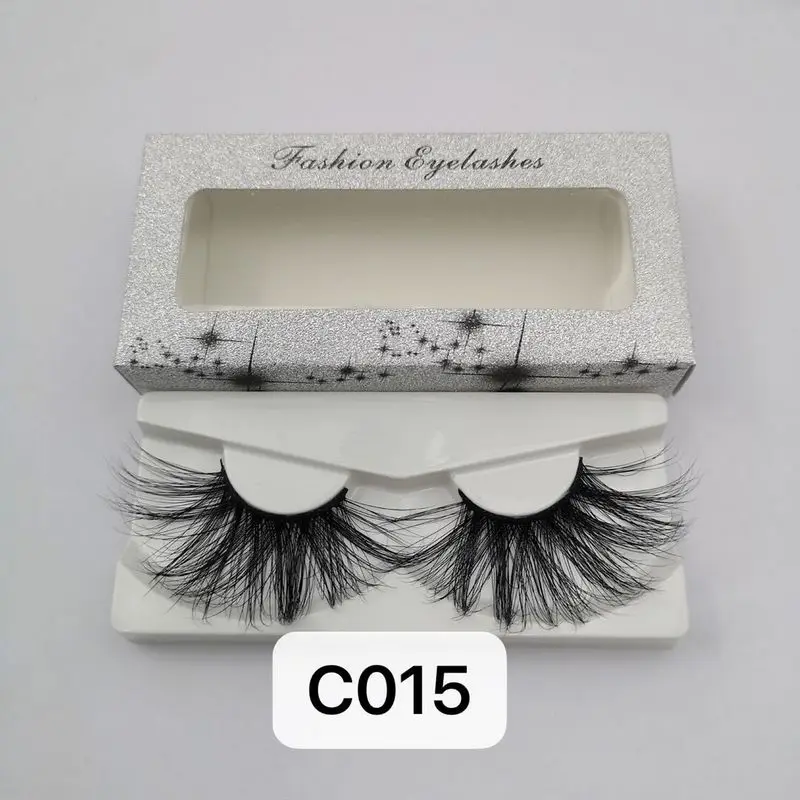 50 пар/лот ресницы 25 мм накладные перекрестного дизайна безжалостные полный объем