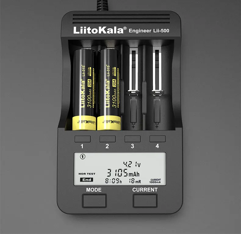 

10pcs/LOT LiitoKala Lii-31S 18650 3.7V 3100mA lithium-ion 35A High power battery For Electronic cigarettes.