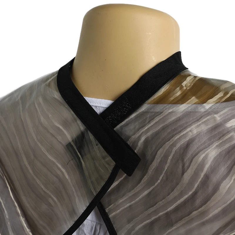 ПВХ Волосы резка цвета обертывание воротник окраска накидка водонепроницаемый