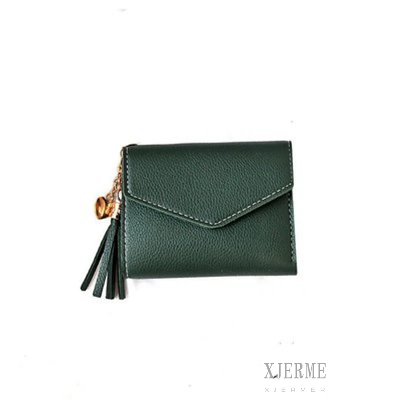 

2020 fashion women's small wallet simple and popular Korean version of the trend Su pure color clutch
