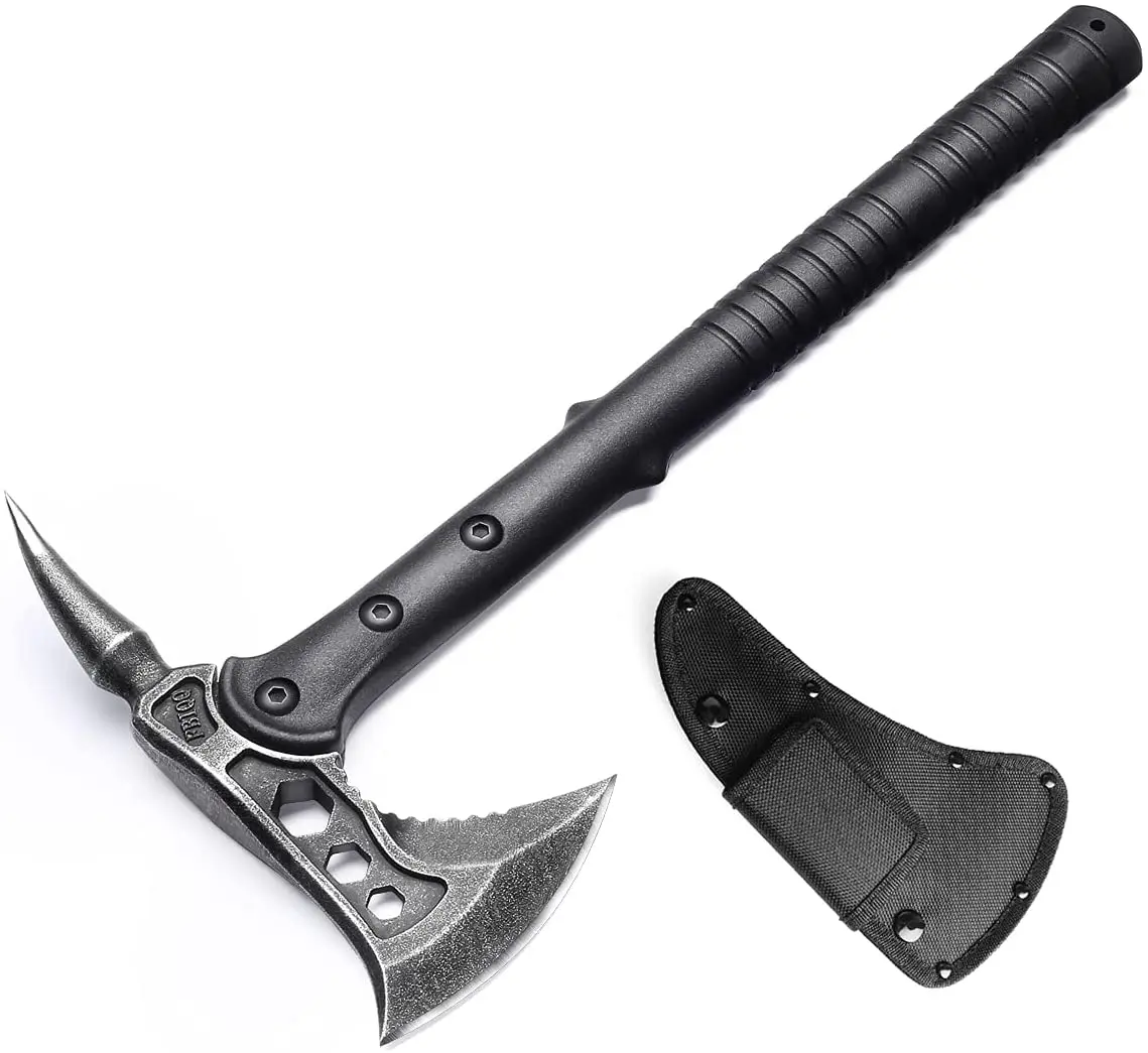 

JXEJXO Camping Axe Survival Hatchet with Sheath Throwing Tactical Tomahawk for Outdoor Survival Hiking Camping Chopping