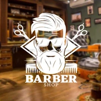 haircuts and shaves hair salon barbershop sticker hairdresser wall decor haircut tools wall art cosmetic for hair stylists decal