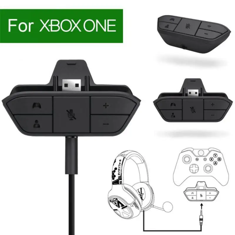 

Audio Headphone Adaptor For Xbox One Stereo Headset Adapter Converter For Xbox Series X/S Gamepad Wired Headset