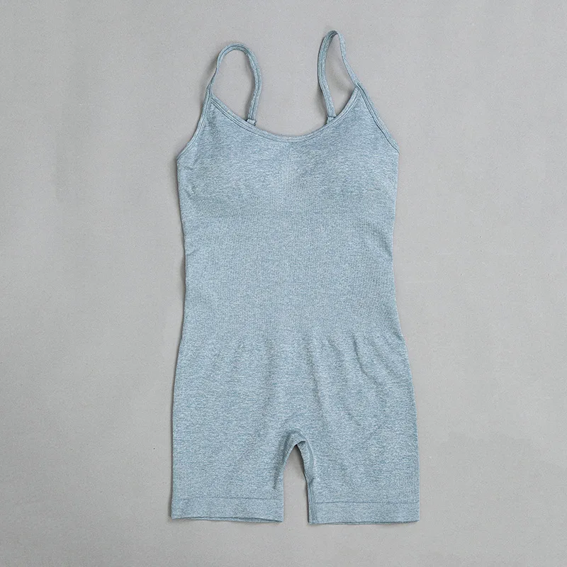 

One Piece Sport Clothing Backless Solid Sport Suit Workout Tracksuit for Women Running Tight Dance Sportswear Gym Yoga Women Set
