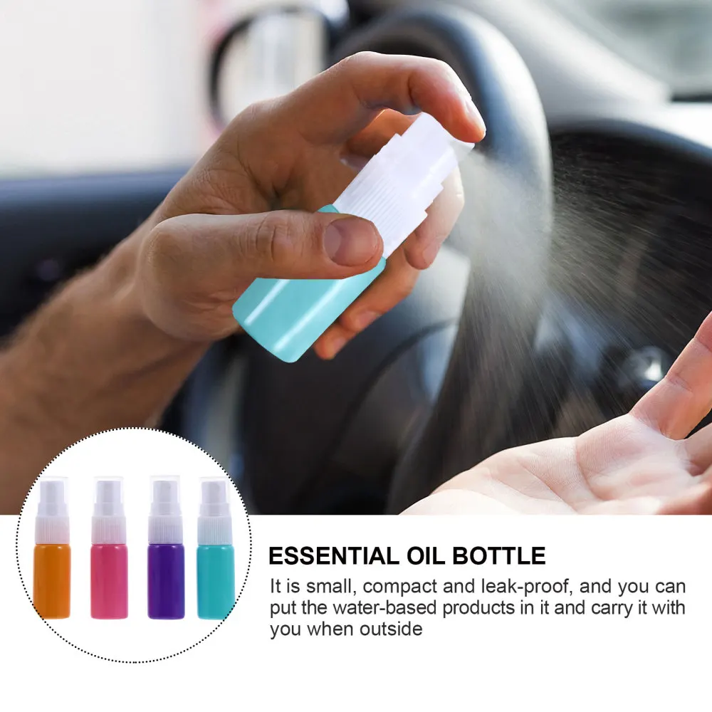 

8Pcs 10ML Glass Essential Oil Bottles Portable Glass Bottles Sprayer Bottles