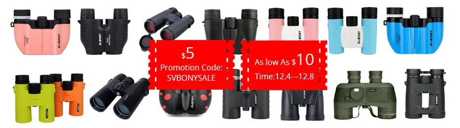 SVBONY охотничий бинокль 8X42/10X42/8X32 BAK4 призма SV47 HD зум телескоп высокой мощности бинокль водонепроницаемый ночного видения для кемпинга, походов, охоты, стрельбы, туризма, просмотра спортивных игр и концертов