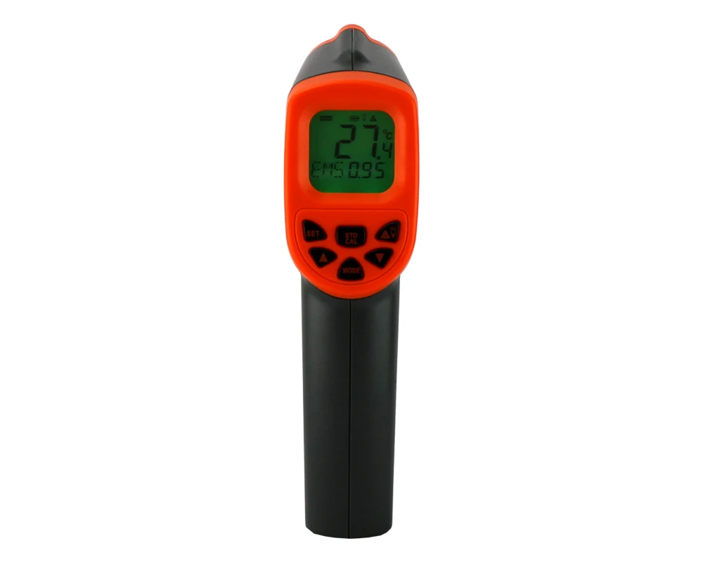 Цифровой инфракрасный термометр-32~ 950 °C Бесконтактный лазерный ИК-температурный пистолет пирометр тестер аквариумная излучательная способность регулируемая