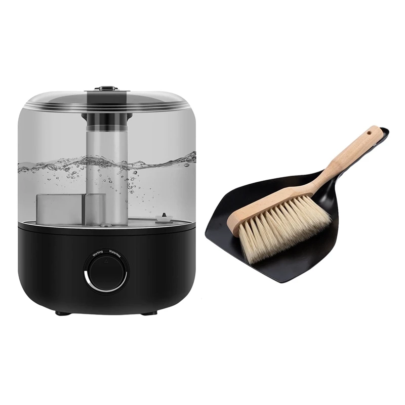 

1 Set Ultrasonic Cool Mist Humidifiers 3L,USB Portable Quiet Desk Diffuser & 1 Set Small Broom Set Japanese Desktop