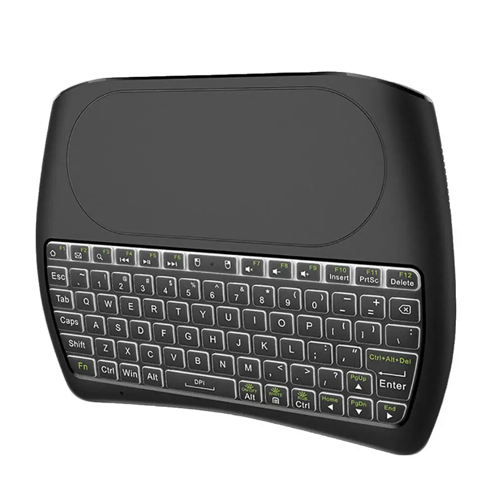 Новинка клавиатура с подсветкой английский/русский D8 Pro/Plus 2 4G Беспроводная