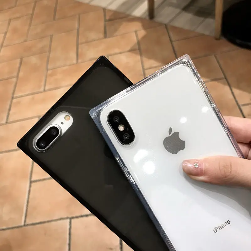 4 Gasbag Drop-Proof Soft Candy Color Phone Case for iphone XS Max XR X 11 7 8 Plus 6 6s Clear TPU Silicone Anti Knock Back Cover |