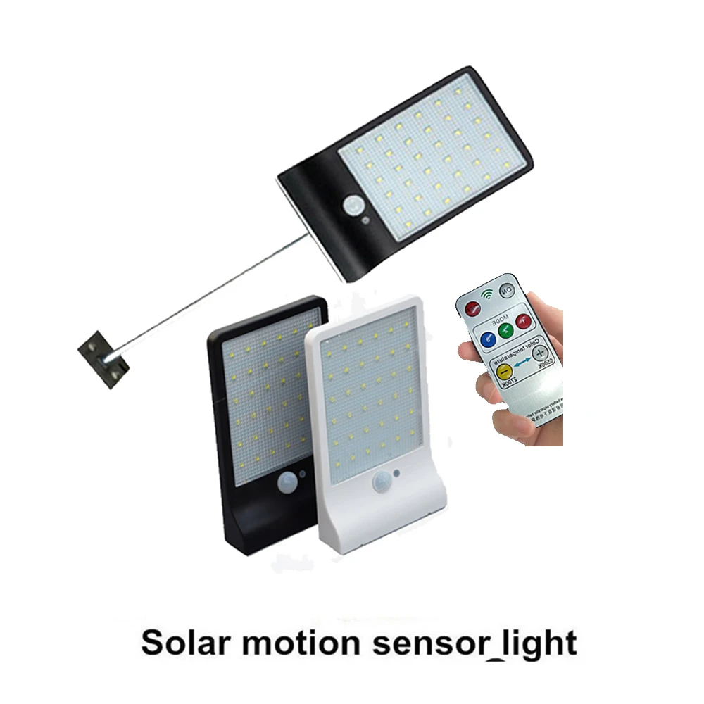Уличный уличный светильник на солнечной батарее 48 Светодиодный PIR датчик
